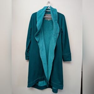 UGG Australia Teal Plush Bathrobe Women’s Small Cozy Spa Robe (No Tie)